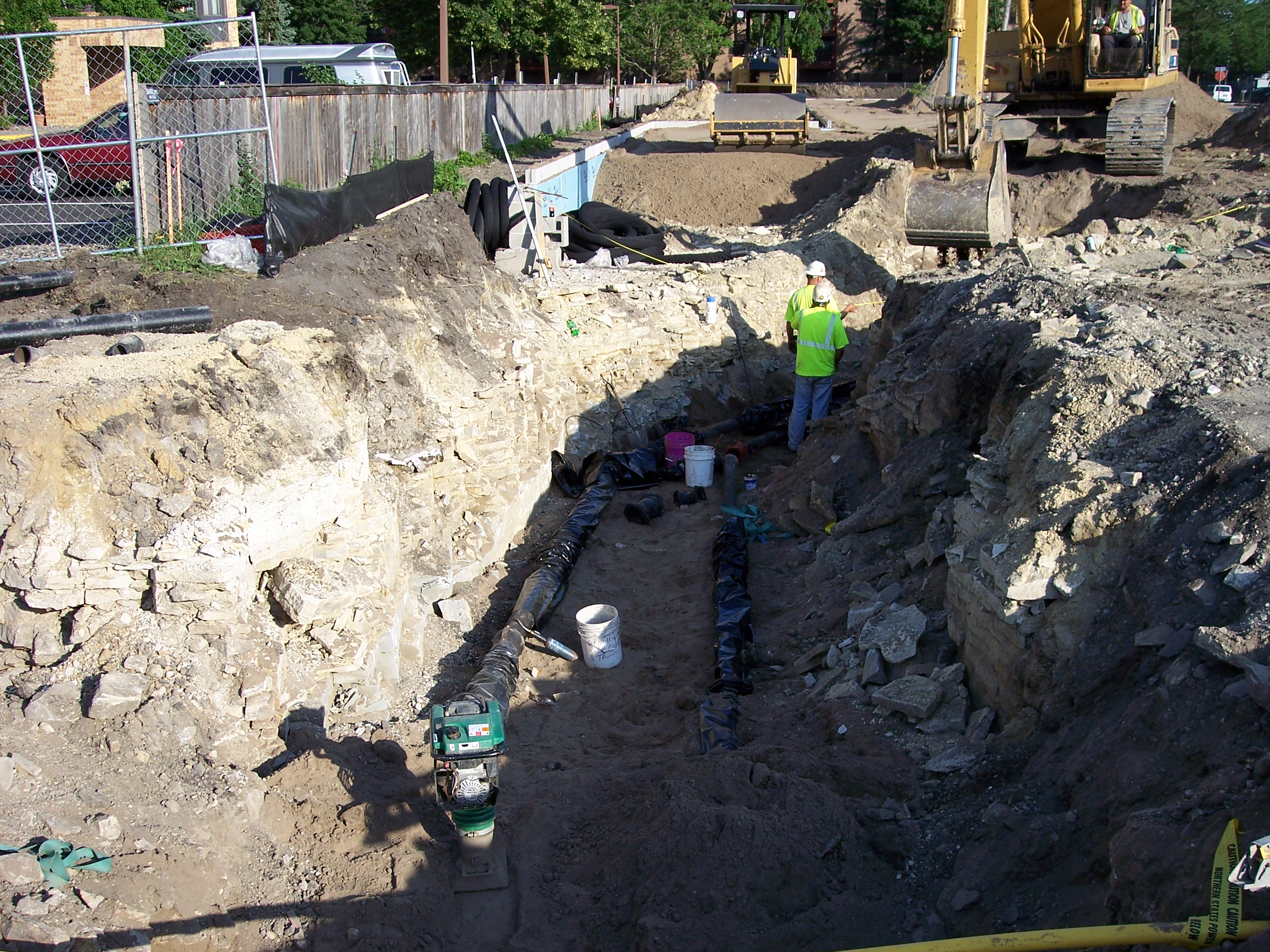 Utility work as part of a site work package